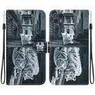 For Motorola Moto G50 5G Crystal Texture Colored Drawing Leather Phone Case(Cat Tiger Reflection) - 1