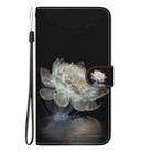 For Motorola Moto G04s / Moto E14 Crystal Texture Colored Drawing Leather Phone Case(Crystal Peony) - 2