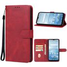 For AT&T Motivate 4 Leather Phone Case(Red) - 1