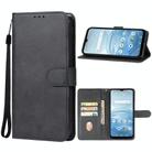 For AT&T Motivate 4 Leather Phone Case(Black) - 1