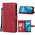 For Cricket Debut S2/AT&T Calypso 4  Leather Phone Case(Red) - 1