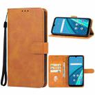 For Cricket Debut S2/AT&T Calypso 4  Leather Phone Case(Brown) - 1