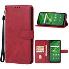 For Cricket Outlast/AT&T JETMORE Leather Phone Case(Red) - 1