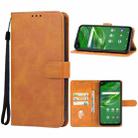 For Cricket Outlast/AT&T JETMORE Leather Phone Case(Brown) - 1