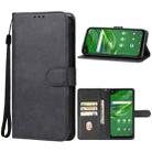 For Cricket Outlast/AT&T JETMORE Leather Phone Case(Black) - 1