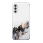 For Samsung Galaxy S24 5G Hollow Marble Pattern TPU Phone Case(Black) - 1