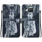 For Xiaomi Mi 10T Lite 5G Crystal Texture Colored Drawing Leather Phone Case(Cat Tiger Reflection) - 1