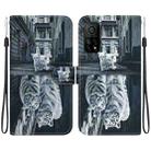 For Xiaomi Mi 10T Pro 5G / 10T Pro Crystal Texture Colored Drawing Leather Phone Case(Cat Tiger Reflection) - 1