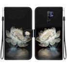 For Xiaomi Redmi 9 / 9 Prime Crystal Texture Colored Drawing Leather Phone Case(Crystal Peony) - 1