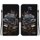 For Xiaomi Redmi 9 / 9 Prime Crystal Texture Colored Drawing Leather Phone Case(Black Rose) - 1