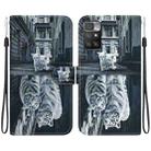 For Xiaomi Redmi 10 / 10 Prime Crystal Texture Colored Drawing Leather Phone Case(Cat Tiger Reflection) - 1