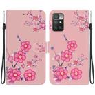 For Xiaomi Redmi 10 / 10 Prime Crystal Texture Colored Drawing Leather Phone Case(Cherry Blossoms) - 1