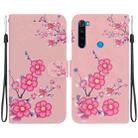 For Xiaomi Redmi Note 8 Crystal Texture Colored Drawing Leather Phone Case(Cherry Blossoms) - 1