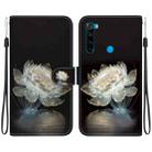 For Xiaomi Redmi Note 8T Crystal Texture Colored Drawing Leather Phone Case(Crystal Peony) - 1