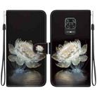 For Xiaomi Redmi Note 9 Pro / 9S Crystal Texture Colored Drawing Leather Phone Case(Crystal Peony) - 1