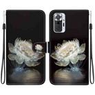 For Xiaomi Redmi Note 10 Lite Crystal Texture Colored Drawing Leather Phone Case(Crystal Peony) - 1
