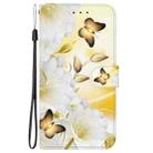 For OPPO A60 4G Crystal Texture Colored Drawing Leather Phone Case(Gold Butterfly Epiphyllum) - 2