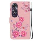 For OPPO A60 4G Crystal Texture Colored Drawing Leather Phone Case(Cherry Blossoms) - 3