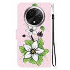 For OPPO A3 Pro 5G Crystal Texture Colored Drawing Leather Phone Case(Lily) - 3