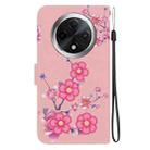 For OPPO A3 Pro 5G Crystal Texture Colored Drawing Leather Phone Case(Cherry Blossoms) - 3