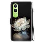 For OPPO K12x Crystal Texture Colored Drawing Leather Phone Case(Crystal Peony) - 3