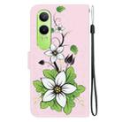 For OPPO K12x Crystal Texture Colored Drawing Leather Phone Case(Lily) - 3