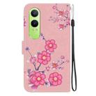 For OPPO K12x Crystal Texture Colored Drawing Leather Phone Case(Cherry Blossoms) - 3