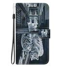 For OPPO Reno12 Pro 5G Global Crystal Texture Colored Drawing Leather Phone Case(Cat Tiger Reflection) - 2