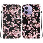 For OPPO A5x 5G / A3 4G / 5G / A3x 4G / 5G Crystal Texture Colored Drawing Leather Phone Case(Plum Bossom) - 1