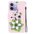 For OPPO A5x 5G / A3 4G / 5G / A3x 4G / 5G Crystal Texture Colored Drawing Leather Phone Case(Lily) - 3