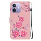 For OPPO A5x 5G / A3 4G / 5G / A3x 4G / 5G Crystal Texture Colored Drawing Leather Phone Case(Cherry Blossoms) - 3
