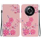 For Realme 11 Pro 5G / 11 Pro+ Crystal Texture Colored Drawing Leather Phone Case(Cherry Blossoms) - 1