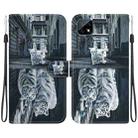 For Realme C20 / C11 2021 Crystal Texture Colored Drawing Leather Phone Case(Cat Tiger Reflection) - 1