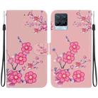 For Realme 8 / 8 Pro Crystal Texture Colored Drawing Leather Phone Case(Cherry Blossoms) - 1