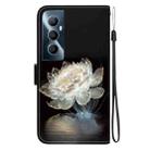 For Realme C65 4G Crystal Texture Colored Drawing Leather Phone Case(Crystal Peony) - 3