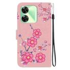 For Realme C61 / C63 / Note 60 Crystal Texture Colored Drawing Leather Phone Case(Cherry Blossoms) - 3