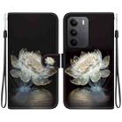 For Realme C75 Crystal Texture Colored Drawing Leather Phone Case(Crystal Peony) - 1