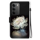 For Realme C75 Crystal Texture Colored Drawing Leather Phone Case(Crystal Peony) - 3