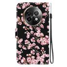 For Realme 13+ Global Crystal Texture Colored Drawing Leather Phone Case(Plum Bossom) - 3