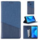 For Asus Zenfone Max Plus (M1) ZB570TL MUXMA MX109 Horizontal Flip Leather Case with Holder & Card Slot & Wallet(Blue) - 1