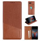 For Asus ROG Phone II ZS660KL MUXMA MX109 Horizontal Flip Leather Case with Holder & Card Slot & Wallet(Brown) - 1