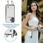 For iPhone 16 JEEHOOD C22 Series Zipper Wallet Leather Phone Case with Dual Lanyard(White) - 3