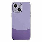 For iPhone 15 Plus Shockproof Frosted PC Silicone Frame Phone Case(Purple) - 1