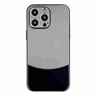 For iPhone 13 Pro Max Shockproof Frosted PC Silicone Frame Phone Case(Black) - 1