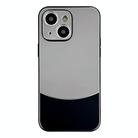For iPhone 13 Shockproof Frosted PC Silicone Frame Phone Case(Black) - 1
