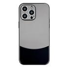 For iPhone 12 Pro Shockproof Frosted PC Silicone Frame Phone Case(Black) - 1