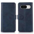 For Google Pixel 8a Cow Texture Flip Leather Phone Case(Blue) - 1