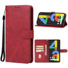 For Google Pixel 4a 4G Leather Phone Case(Red) - 1