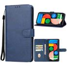 For Google Pixel 4a 5G Leather Phone Case(Blue) - 1
