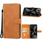 For Google Pixel 9 Pro Leather Phone Case(Brown) - 1